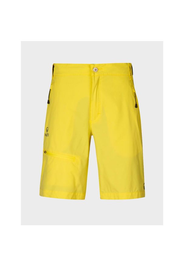 Spodenki trekkingowe damskie Halti Pallas X-Stretch Lite. Kolor: żółty. Długość: krótkie