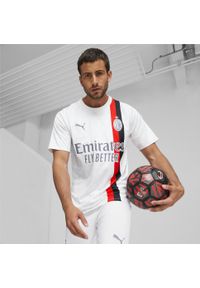 Puma - Outdoor jersey Milan AC 2023/24. Kolor: szary, wielokolorowy, czerwony, biały. Materiał: jersey. Sport: outdoor