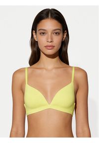 TOMMY HILFIGER - Tommy Hilfiger Biustonosz braletka UW0UW06041 Żółty jasny. Kolor: żółty. Materiał: syntetyk #1