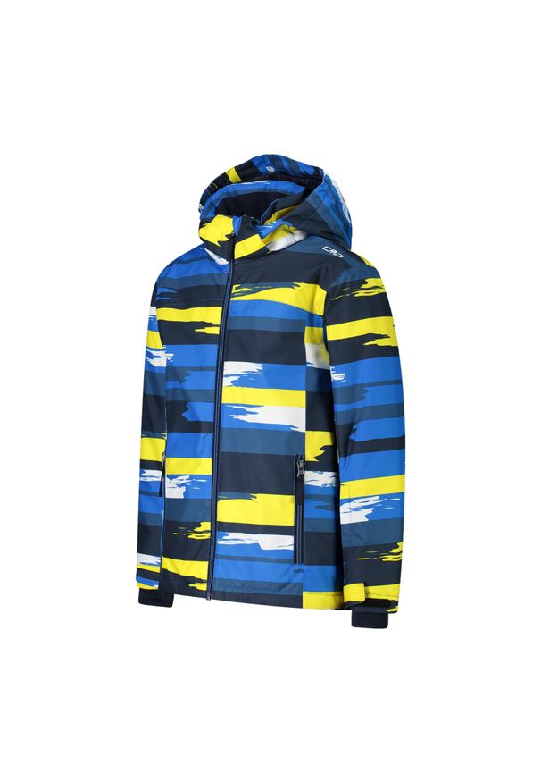 Kurtka narciarska dla dzieci CMP Blue Yellow 39W1924/04ZU. Sezon: zima. Sport: narciarstwo