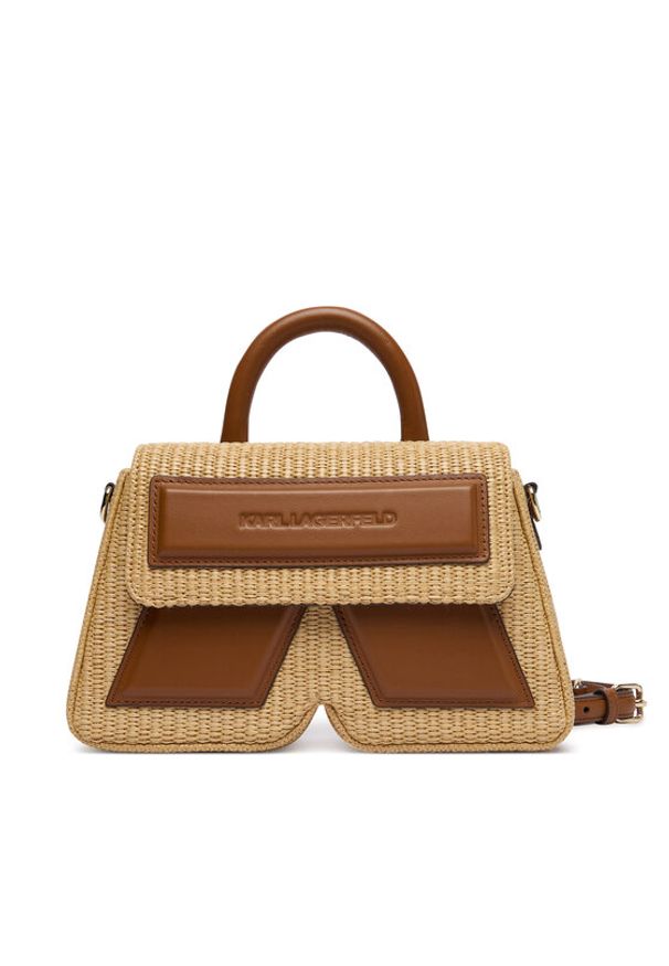 Karl Lagerfeld - KARL LAGERFELD Torebka B2W30024 Beżowy. Kolor: beżowy. Materiał: skórzane