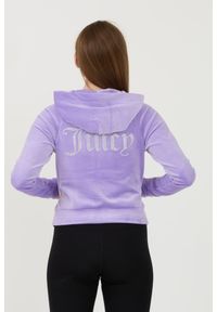 Juicy Couture - JUICY COUTURE Fioletowa bluza Madison Hoodie. Kolor: fioletowy #7