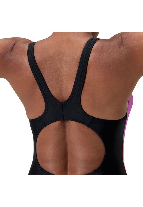 Strój kąpielowy damski Speedo Colourblock MuscleBack 2.0. Kolor: różowy, wielokolorowy, czarny
