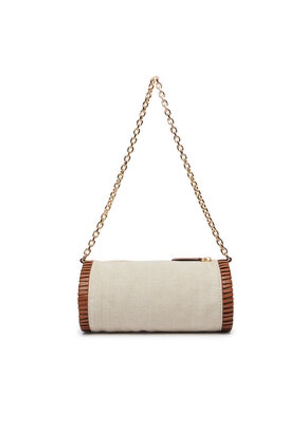 TOMMY HILFIGER - Tommy Hilfiger Torebka Th Elev Summ Chain Bag Canvas AW0AW18635 Beżowy. Kolor: beżowy
