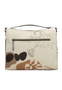 Torebka damska Anekke, z ozdobnym motywem i subtelnym logo zapinana na suwak wyposażona w regulowany pasek na ramię oraz dekoracyjną zawieszkę pojemn. Kolor: beżowy. Rodzaj torebki: na ramię #5