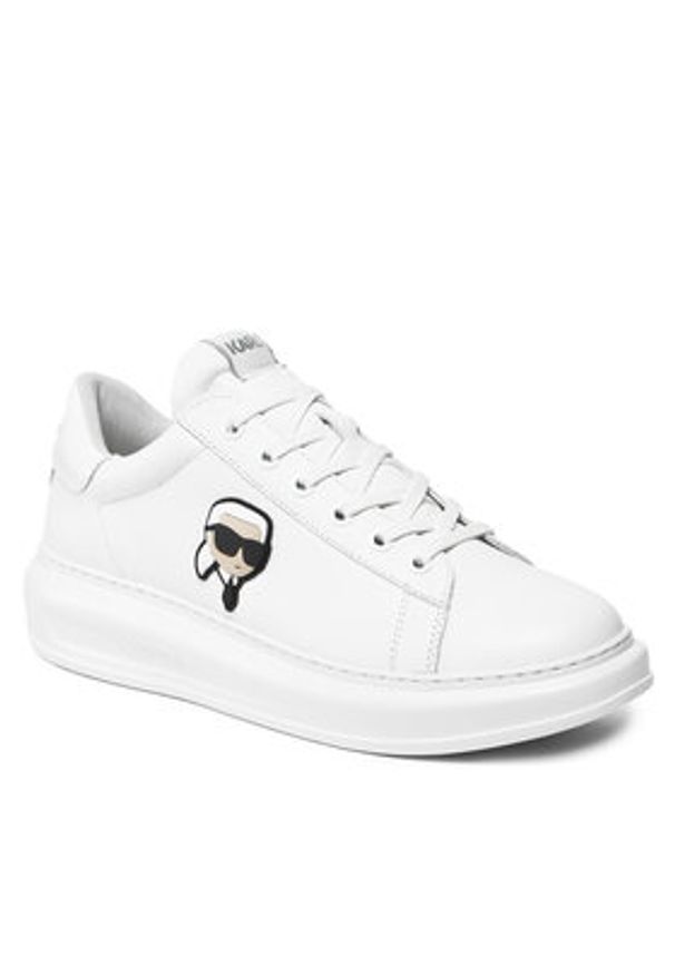 Karl Lagerfeld - KARL LAGERFELD Sneakersy KL52530N Biały. Kolor: biały. Materiał: skóra