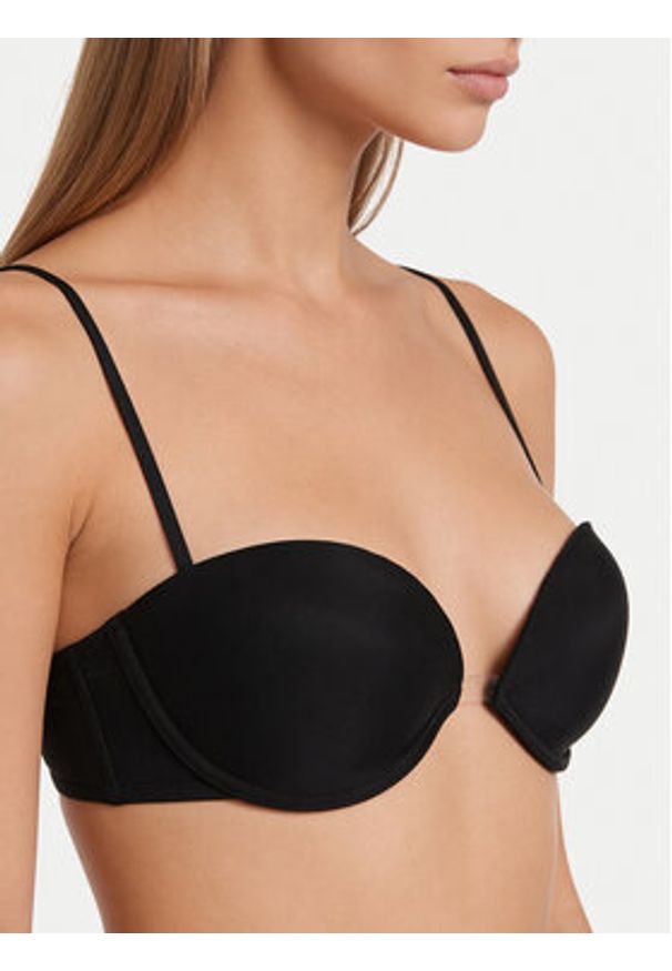 Wonderbra Biustonosz z fiszbiną WB009243 Czarny. Kolor: czarny. Materiał: syntetyk