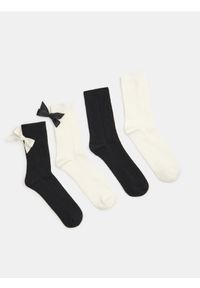 Sinsay - Prążkowane skarpetki 4 pack - wielobarwny. Materiał: prążkowany #1