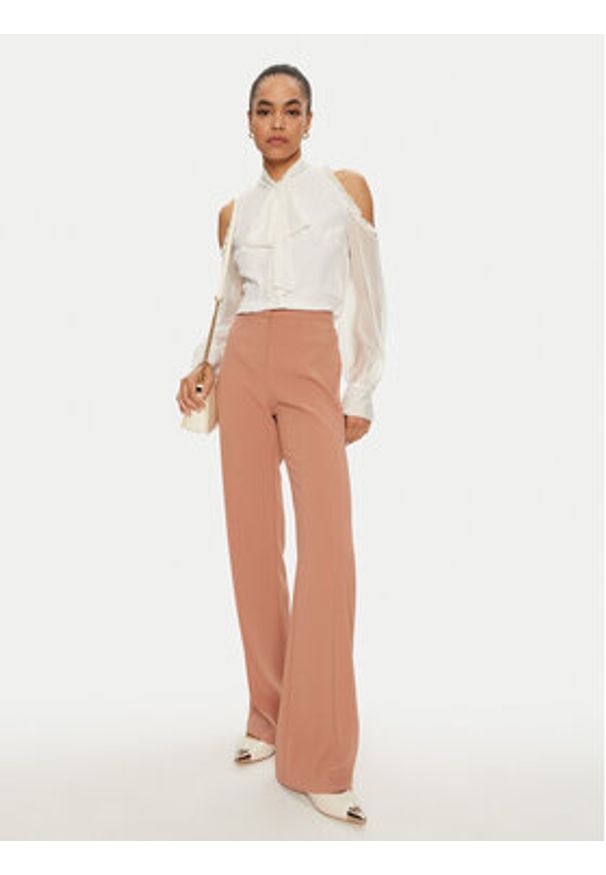 Pinko - PINKO Spodnie materiałowe Hulka 100054 7624 Brązowy Regular Fit. Kolor: brązowy. Materiał: syntetyk