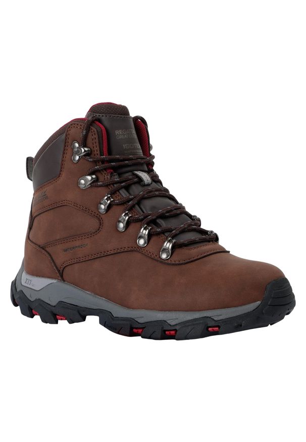 Regatta - Damskie Klasyczne Buty Do Chodzenia Holcombe. Okazja: na spacer. Kolor: niebieski, brązowy, wielokolorowy. Styl: klasyczny