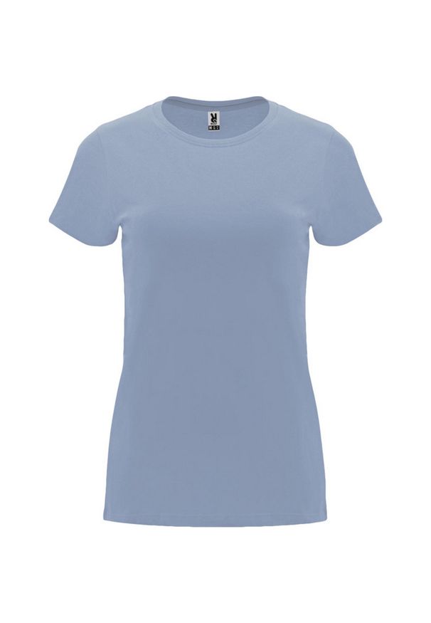 ROLY - Damska Koszulka Z Krótkim Rękawem Capri. Kolor: turkusowy, niebieski, wielokolorowy. Długość rękawa: krótki rękaw. Długość: krótkie. Sport: turystyka piesza