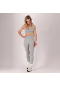 XTREME - Damski zestaw sportowy - Legginsy/stanik - Niebieski. Kolor: niebieski. Materiał: poliamid