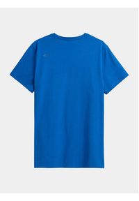 4f - 4F T-Shirt 4FAW23TTSHM0876 Niebieski Regular Fit. Kolor: niebieski. Materiał: bawełna