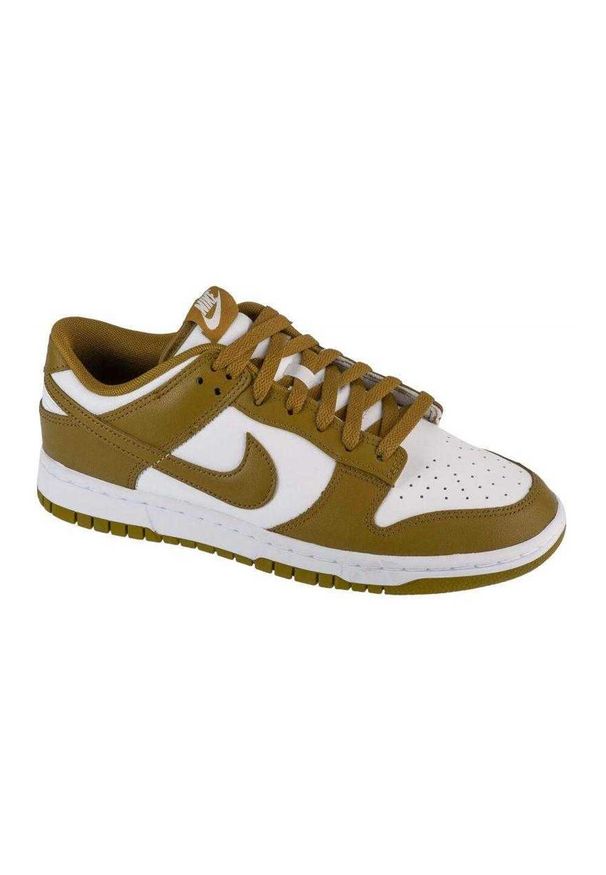 Nike - Męskie Buty Sportowe Dunk Retro Leather Low. Kolor: zielony, biały, wielokolorowy. Sezon: zima. Styl: sportowy, retro
