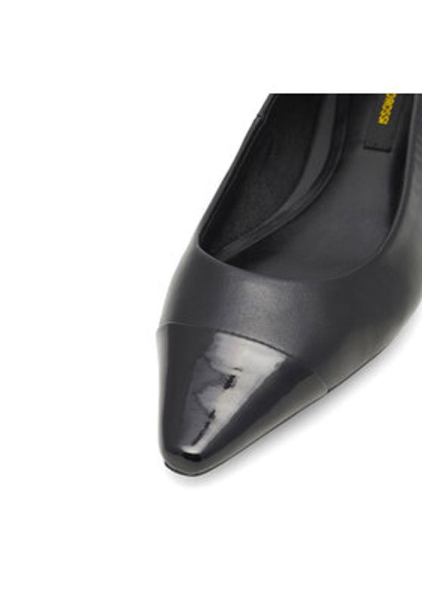 Gino Rossi Półbuty WFA2503-2Z-01 Czarny. Kolor: czarny. Materiał: skóra