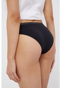 Emporio Armani Underwear Figi 163334.1A223 (2-pack) kolor czarny. Kolor: czarny. Materiał: materiał, dzianina. Wzór: gładki #4