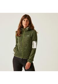 Regatta - Damski polar Kemilia z pełnym zamkiem błyskawicznym. Kolor: zielony. Materiał: polar. Sport: turystyka piesza #1