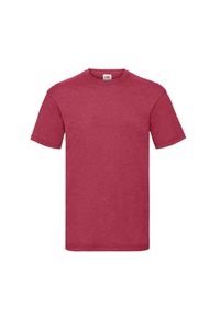 FRUIT OF THE LOOM - Koszulka Unisex Dla Dorosłych Valueweight. Kolor: czerwony