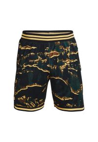 Spodenki z siateczki Under Armour Curry 1. Kolor: czarny, wielokolorowy, żółty. Sport: koszykówka