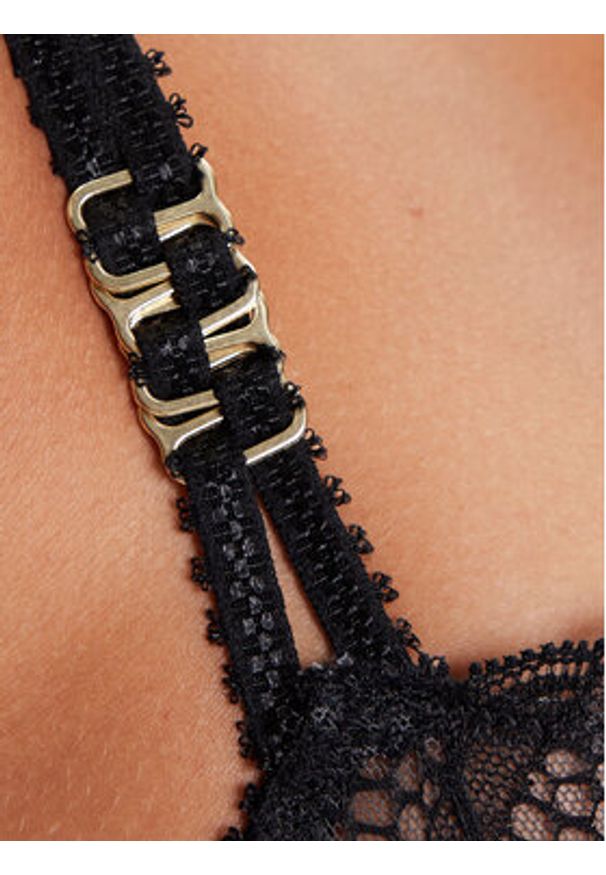 Chantelle Biustonosz balkonetka Muse C19YM5 Czarny. Kolor: czarny. Materiał: syntetyk