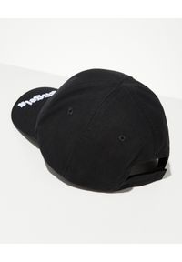 PALM ANGELS - Czarna czapka z wyszywanym logo. Kolor: czarny. Wzór: haft, napisy, aplikacja #6