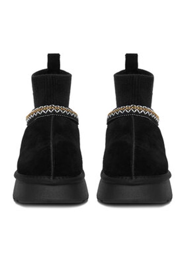 Badura Śniegowce EO-ANDREA-TS6278-01 Czarny. Kolor: czarny. Materiał: skóra, zamsz