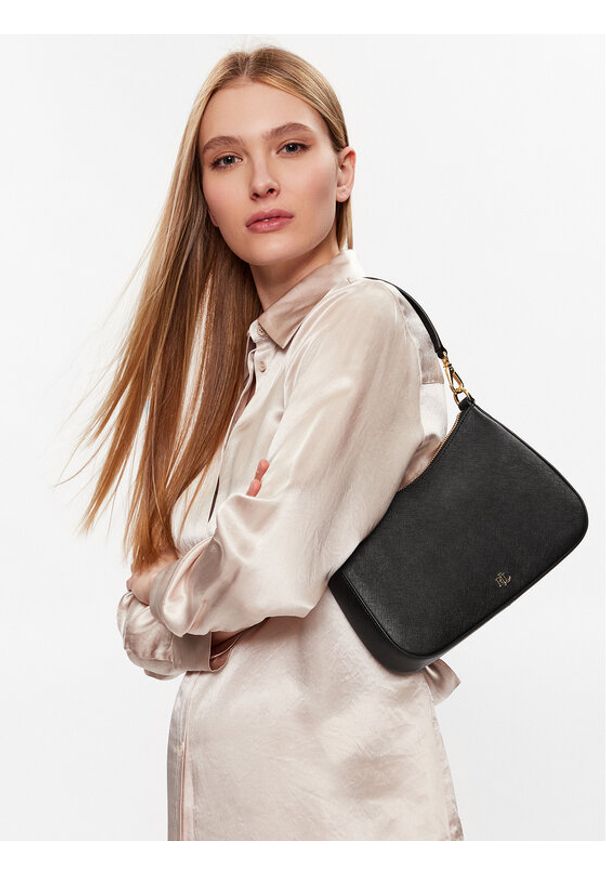 Lauren Ralph Lauren Torebka Danni 26 431883768008 Czarny. Kolor: czarny. Materiał: skórzane