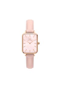 Daniel Wellington Zegarek Quadro Pressed DW00100508 Różowe złoto. Kolor: złoty, różowy, wielokolorowy