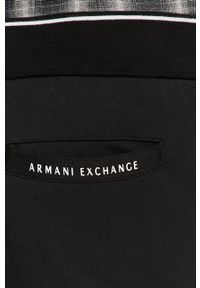 Armani Exchange - Spodnie. Kolor: czarny