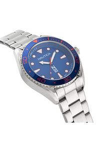 Nautica Zegarek NAPFWS221 Srebrny. Kolor: srebrny #3
