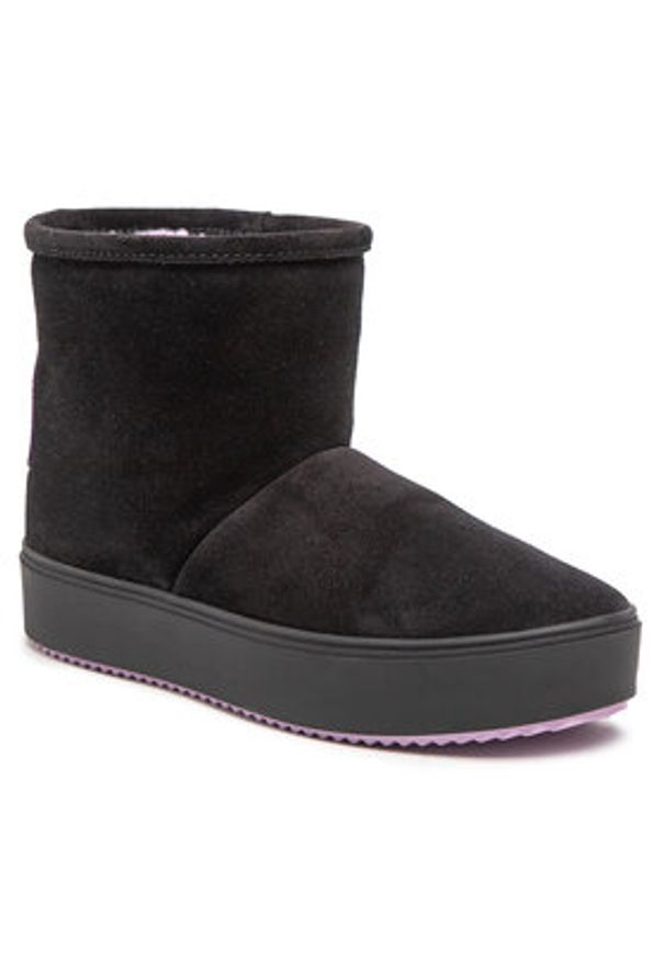 Chiara Ferragni Śniegowce CF3059-001 Czarny. Kolor: czarny. Materiał: skóra, zamsz