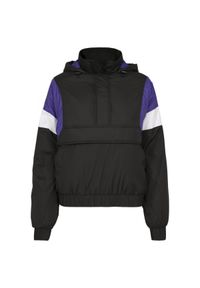 Urban Classics - Parka dla kobiet Urban Classic 3-tone padded. Kolor: czarny, wielokolorowy, fioletowy. Sezon: zima #1