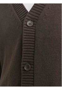 Jack & Jones - Jack&Jones Kardigan Frederiksberg 12262048 Brązowy Regular Fit. Kolor: brązowy. Materiał: bawełna, syntetyk #3