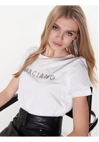 Marciano Guess T-Shirt Simone 3GGP11 6138A Biały Regular Fit. Kolor: biały. Materiał: bawełna