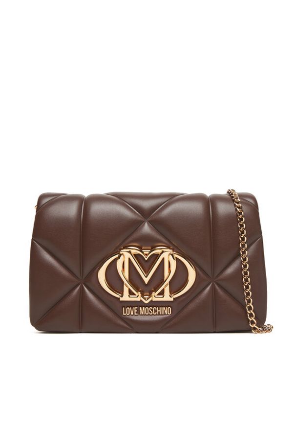 Love Moschino - LOVE MOSCHINO Torebka JC4043PP0NLC0313 Brązowy. Kolor: brązowy. Materiał: skórzane