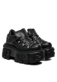 NEW ROCK Sneakersy M-TANK120NSHLACE-S1 Czarny. Kolor: czarny. Materiał: skóra #3