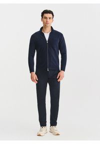Pako Lorente - PAKO LORENTE - Rozpinany kardigan w kolorze granatowym. Okazja: na co dzień. Kolor: niebieski. Materiał: poliester, poliamid, wiskoza. Wzór: gładki. Sezon: jesień. Styl: casual #10