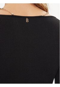 Blugirl Blumarine Sweter RA3175-MA55N Czarny Slim Fit. Kolor: czarny. Materiał: syntetyk #3