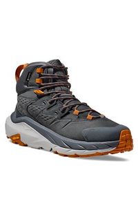 HOKA - Hoka Trekkingi Kaha 2 Gtx GORE-TEX 1123155 Granatowy. Kolor: szary. Materiał: nubuk, skóra. Technologia: Gore-Tex. Sport: turystyka piesza #4