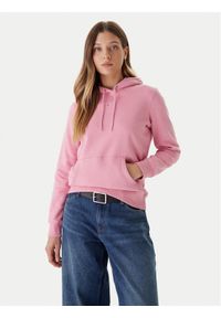 Tommy Jeans Bluza Linear DW0DW21963 Różowy Regular Fit. Kolor: różowy. Materiał: bawełna