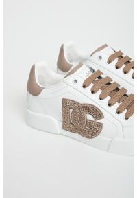Dolce & Gabbana - Sneakersy damskie skórzane Portofino DOLCE & GABBANA. Materiał: skóra #3