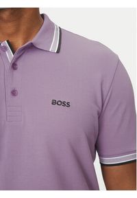 BOSS Polo Paddy 50469055 Fioletowy Regular Fit. Typ kołnierza: polo. Kolor: fioletowy. Materiał: bawełna