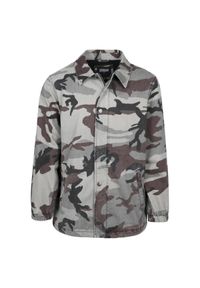 Urban Classics - Parka Urban Classic cotton coach. Kolor: zielony, brązowy, szary, wielokolorowy. Sezon: zima #1