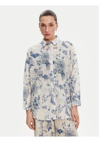 Fracomina Koszula FJ25ST6002W621N4 Niebieski Relaxed Fit. Kolor: niebieski. Materiał: bawełna #1