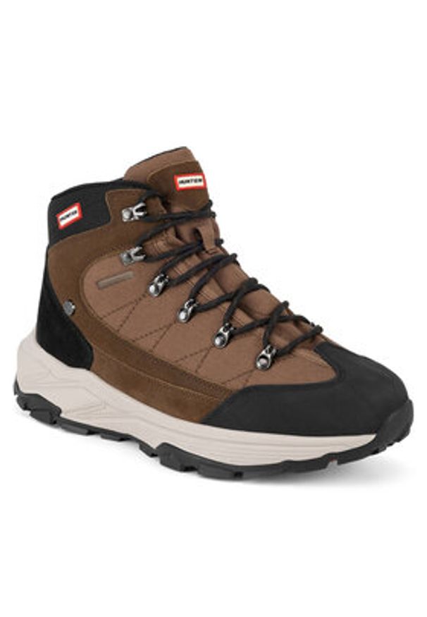 Hunter Trekkingi H1-060 Brązowy. Kolor: brązowy. Materiał: skóra. Sport: turystyka piesza