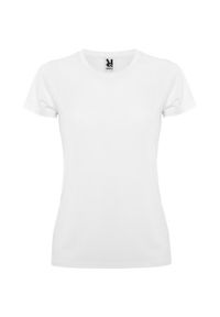 ROLY - Damska Koszulka Sportowa Montecarlo Z Krótkim Rękawem. Kolor: biały. Długość rękawa: krótki rękaw. Długość: krótkie. Sport: turystyka piesza #1