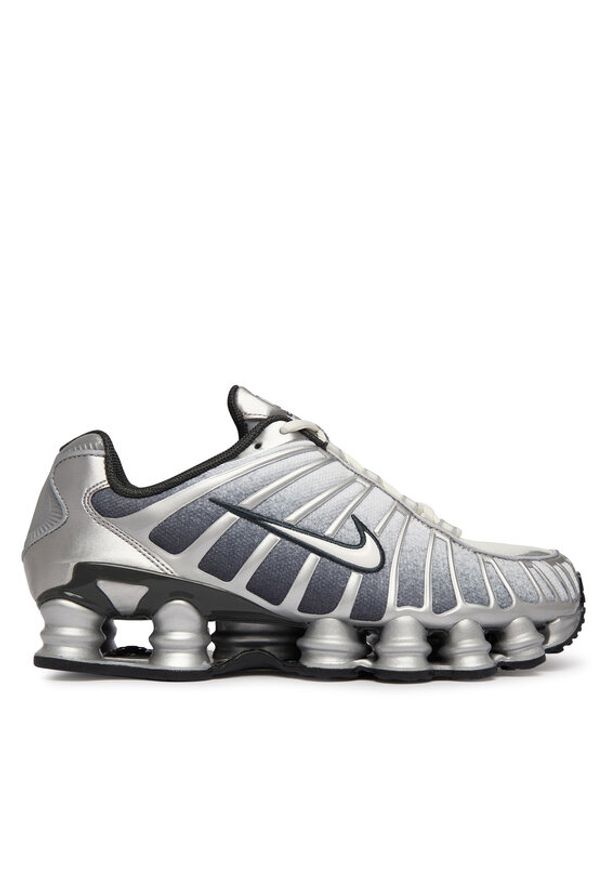 Nike Sneakersy Shox TL Print IH4466 095 Szary jasny. Kolor: szary. Materiał: materiał. Wzór: nadruk