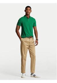 Polo Ralph Lauren Polo 710782592017 Zielony Custom Slim Fit. Typ kołnierza: polo. Kolor: zielony. Materiał: bawełna #4