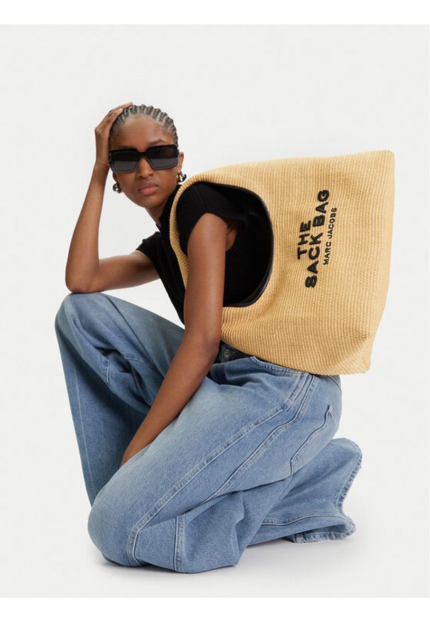 MARC JACOBS - Marc Jacobs Torebka The Woven Sack 2S4HSH053H03 Beżowy. Kolor: beżowy