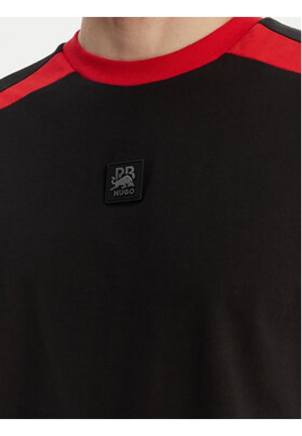 Hugo - HUGO T-Shirt Dedril_RB 50559670 Czarny Regular Fit. Kolor: czarny. Materiał: bawełna